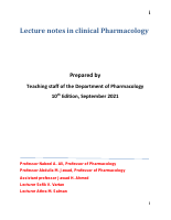 Lecture notes in clinical Pharmacology 10th Edition 2021.pdf